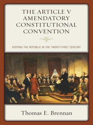 cover image of The Article V Amendatory Constitutional Convention